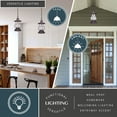 thumbnail image 3 of Dockside 1 Light Bronze Coastal Outdoor Lantern Pendant Clear Glass, 3 of 9