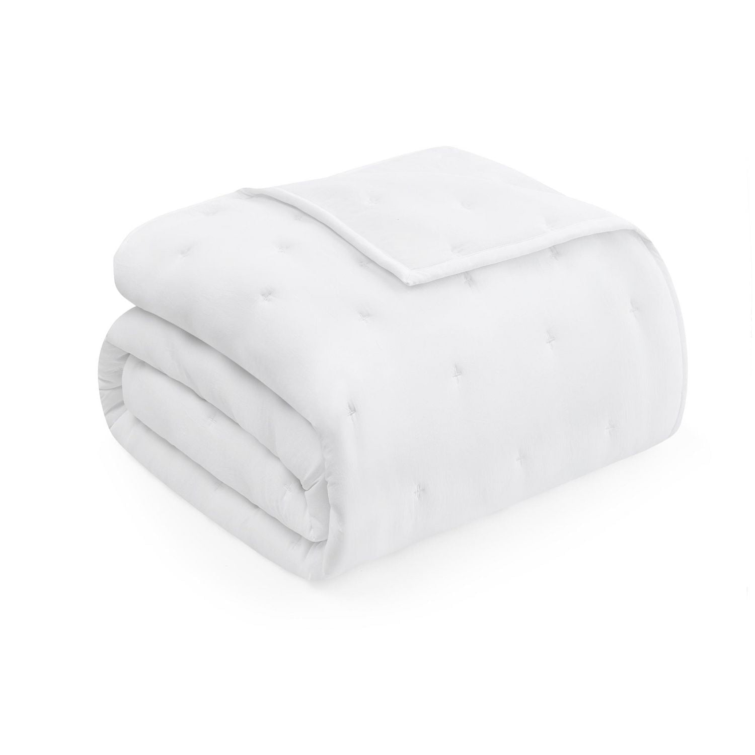 Mainstays 3-Piece Comforter Set, Arctic White, Double Queen, Double Queen