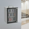 thumbnail image 2 of 24 Slots Combination Lock Cell Phones Locker, Free Standing / Wall Mounted Cell Phones Storage Cabinet with 1 Set Label Paper, 2 of 24