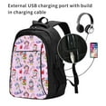 thumbnail image 7 of Hirioo Christmas Unicorns for Travel Laptop Backpack with USB Charging Port for Men and Women, 7 of 7