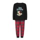 thumbnail image 2 of Pijamas familiares navideños a juego: camiseta de manga larga con estampado de alces y pantalón a cuadros., 2 of 10