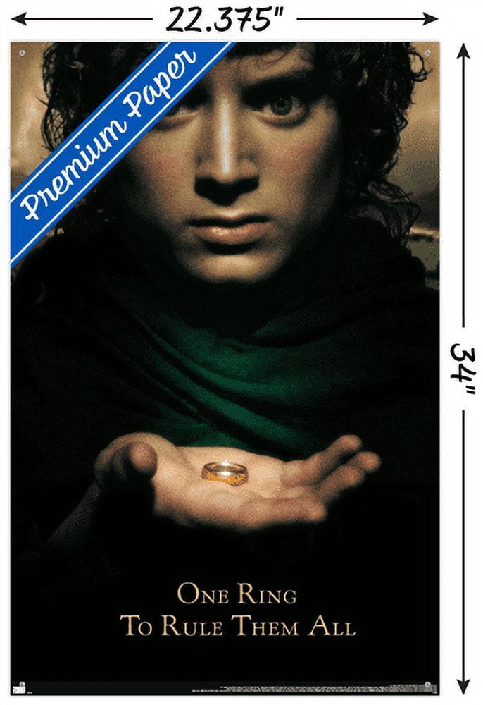 The Lord of the Rings: The Fellowship of the Ring - One Sheet Wall Poster with Pushpins, 22.375" x 34"