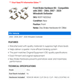 thumbnail image 2 of Front Brake Hardware Kit - Compatible with 2003 - 2004, 2007 - 2020 Mitsubishi Outlander - Carlson, 2 of 2
