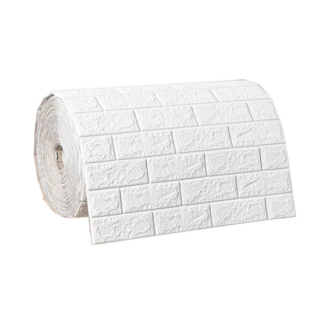 Pegatinas de pared de ladrillo continuo 3D, papel tapiz autoadhesivo, pegatina impermeable, bricolaje, decoración del hogar, papel tapiz de espuma, calcomanías de pared