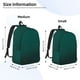thumbnail image 2 of Disketp Dark teal green Mochila de Lona Estampada, Mochila Escolar de Viaje Ligera para Estudiantes y Portátil-Small, 2 of 5