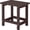 Coffee, variant on Weatherproof Outdoor Side Table, HDPE Small Outdoor Table for Adirondack, 16.6-Inch Patio Square End Tables for Garden, Backyard, Porch, Deck, Balcony, Poolside (Black)