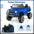 thumbnail image 3 of Costway 24V 2 Seater Ride on Car for Kids Licensed Toyota LC250 Ride on Truck with Remote, 3 of 10