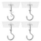 thumbnail image 1 of GOOHOCHY 4 ganchos adhesivos resistentes para techo, para plantas, sin taladros, luces y decoraciones., 1 of 8