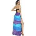 thumbnail image 3 of HAPPY BAY Women's Beachwear Summer Bikini Wraps Beach Wrap Sarong Skirt Swimsuit Swimwear Coverups Bathing Suit Swim Cover ups for Womens One Size Violet, Tie Dye, 3 of 5