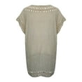 thumbnail image 5 of Cathalem Swim Suit Coverup for Women Beach Swimwear Crochet Cover up (Beige,One Size), 5 of 5