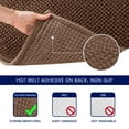 thumbnail image 6 of Subrtex Chenille Bathroom Rugs，Extra Soft and Non Slip Bath Mats Runner，Thick Rubber Backing Washable Shower Bathtub Rugs & Home Decor Accessories (Brown,24"*60"), 6 of 8