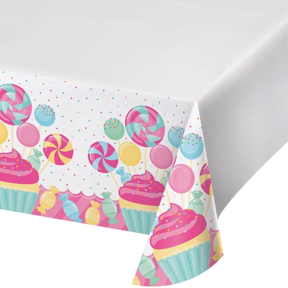 Candy Bouquet 48" x 88" Plastic Tablecloth