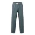 thumbnail image 4 of Zszcpp Jogging Pants For Men Solid Colour Comfort Elastic Waist Style Loose Straight Basic Lounge Trousers Casual Trouser, 4 of 7