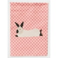 thumbnail image 1 of Carolines Treasures BB7967GF California White Rabbit Pink Check Garden Flag Size, 1 of 3