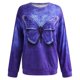 thumbnail image 4 of Camiseta suelta estampada a la moda para mujer, blusa de manga larga, cuello redondo, camisetas informales Pompotops  FGAJ7769, 4 of 5