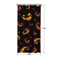 thumbnail image 5 of Black Halloween Pumpkin Faces Shower Curtain 36"x72" ,Bathroom Decorative Shower Curtains Set with 12 Hooks,Modern Waterproof Washable Shower Curtain, 5 of 6