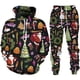 thumbnail image 1 of Conjunto de chándal de 2 piezas para hombre y mujer, ropa de Año Nuevo con estampado 3D de Navidad, sudaderas con capucha y pantalones, traje de fiesta de navidad, 1 of 4