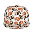 thumbnail image 2 of Balery Baseball Cap Flat Bill Hats for Men Adjustable Size for Running Workouts and Outdoor Activities All Seasons Dad Hat(Sushi Roll ), 2 of 9