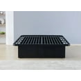 thumbnail image 6 of Modern Metal Queen Size Platform Bed - 16 Inch Height, Black, 6 of 10