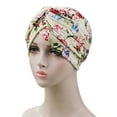 thumbnail image 3 of Herrnalise Women Print Indian Hat Muslim Stretch Turban Hat Chemo Cap Scarf Wrap Hots, 3 of 3