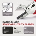 thumbnail image 2 of RONAN Multi-Cut Quick Change Utility Cutter, Razor Sharp Multipurpose Cutting Tool Cuts Cable, Wood, Carpet, Laminate Tile, Vinyl, Rubber, Shrubs, Fo, 2 of 5