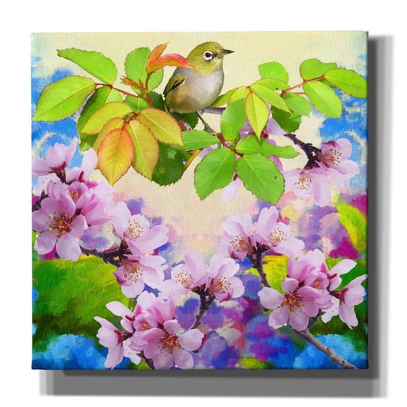 Epic Graffiti 'Spring Colors 2' by Ata Alishahi, Giclee Canvas Wall Art, 26"x26"