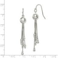 thumbnail image 4 of Sterling Silver Shepherd Hook Earrings (57 X 8) Made In India qe8054, 4 of 5