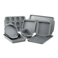 Farberware 10Piece Nonstick Bakeware Set with Cooling Rack, Grey