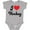 AC-Heather Grey, variant on Inktastic I Love Hockey Girls Baby Bodysuit