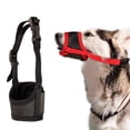 thumbnail image 3 of Hioecau Mesh Dog Muzzle Breathable Pet Mouth Guard with Adjustable Strap Dog Muzzle Prevents Biting Chewing Barking Allows Drinking Panting for Small Medium Large Sized Dogs, 3 of 8