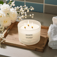 thumbnail image 2 of KBHOMFRA Scented Candle for Home, White Gardenia Soy Wax 12.4oz Large Capacity,3-Wick 70 Hours Burn,for Festival Luxury Gift, 2 of 9