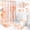 Orange, variant on Dznils Blue Floral Shower Curtain Sets with Rugs, 16pc Butterfly Bathroom Curtain Set, 72" x 72"