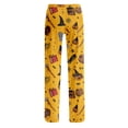 thumbnail image 5 of IYYVV Halloween Pajama Pants Women Goth Trendy Ghost Print Drawstring Sleep Bottoms Stretch Lounge Carved Fall Clothes Saffron M, 5 of 5