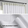 thumbnail image 6 of Half Price Drapes Signature Warm Off White Extra Wide Velvet Blackout Curtains (1 Panel),100W X 108L, 6 of 11