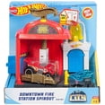 thumbnail image 1 of Hot Wheels City Downtown FIRE Station SPINOUT Play Set, 1 of 1