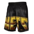 thumbnail image 2 of Men's Mitchell & Ness  Black New Jersey Nets Big Face 4.0 Fashion Shorts, 2 of 4