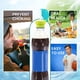 thumbnail image 4 of Paquete de 2 botellas de agua y refrescos portátiles a prueba de derrames, tapa giratoria, tapa para beber con pajita segura, 4 of 8