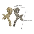 thumbnail image 2 of 2pcs en Métal Rose Griffe Clip Coiffure Cheveux à la Mode Catch Clamp Coiffure, 2 of 8
