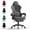 Gray, variant on Luxvie Velvet Fabric Gaming Chair with Footrest High Back Ergonomic Gamer Chair with Headrest and Massage Lumbar Cushion Reclining Computer Office Game Chair for Adults, Red