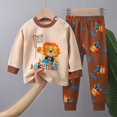 thumbnail image 2 of Gerichy Toddler Boys Girls Christmas Pajamas Dinosaur Jammies Cute Kids Cotton Sleepwear 2Pcs Set 3M-6T, 2 of 4