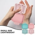 thumbnail image 3 of WASHWEPE 2Pcs Pink Pills Box for Travel and Daily Use with Sealed and Moisture-Proof Design, 3 of 8