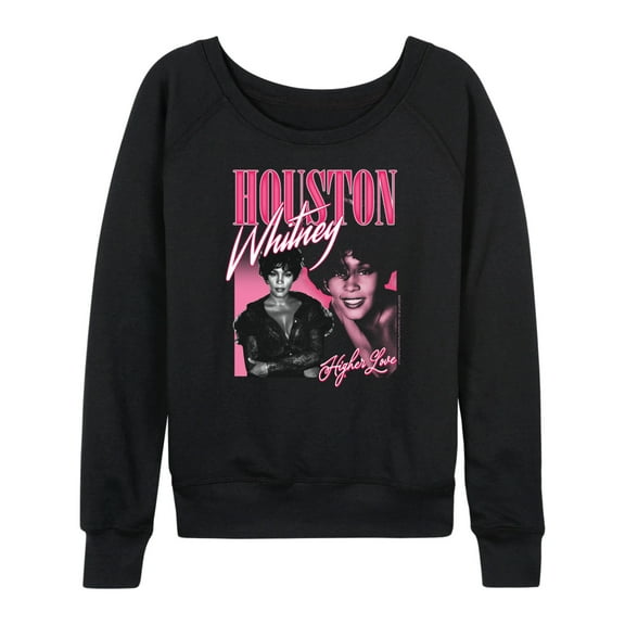 Whitney Houston - Higher Love - Women's Lightweight French Terry Long Sleeve Shirt