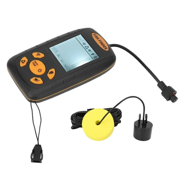 Portable Fish Depth Finder, 45 Degree Sensor Beam Fish Finder Alarm  Function For Father For Boat For Lake