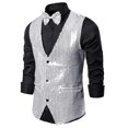 thumbnail image 4 of Gilet Décontracté à Paillettes Mode Automne et Hiver pour Hommes, 4 of 8