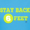 thumbnail image 3 of CafePress - Stay Back 6 Feet (Neon/Blkbg) T Shirt - Women's Traditional Fit Dark T-Shirt, 3 of 4
