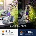 thumbnail image 3 of Solar Elephant Watering Decor for Gift, Outdoor Garden Statue with Constant LED Lights, Solar Statues for Gardens Patio, 3 of 7