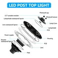 thumbnail image 6 of Chiuer 100W LED Post-top Fixture with Photocell 13000LM Adjustable 3000K 4000K 5000K 100-277V, 6 of 8