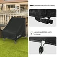 thumbnail image 4 of ULTCOVER Smart Selection Patio Chair Covers 2 Pack Waterproof Dustproof UV Tear Resistant Outdoor Rocking Chair Cover 28" x 30" x 32"H, Black, 4 of 6