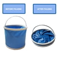 thumbnail image 3 of Cubo Plegable para Pesca Al Aire Libre Camping Picnic Contenedor Almacenamiento (9L), 3 of 9