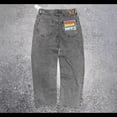 thumbnail image 4 of Empyre denim skateboard pantalones vaqueros de niño grande negro puro pantalones sueltos rectos resistentes al desgaste bordados, 4 of 5